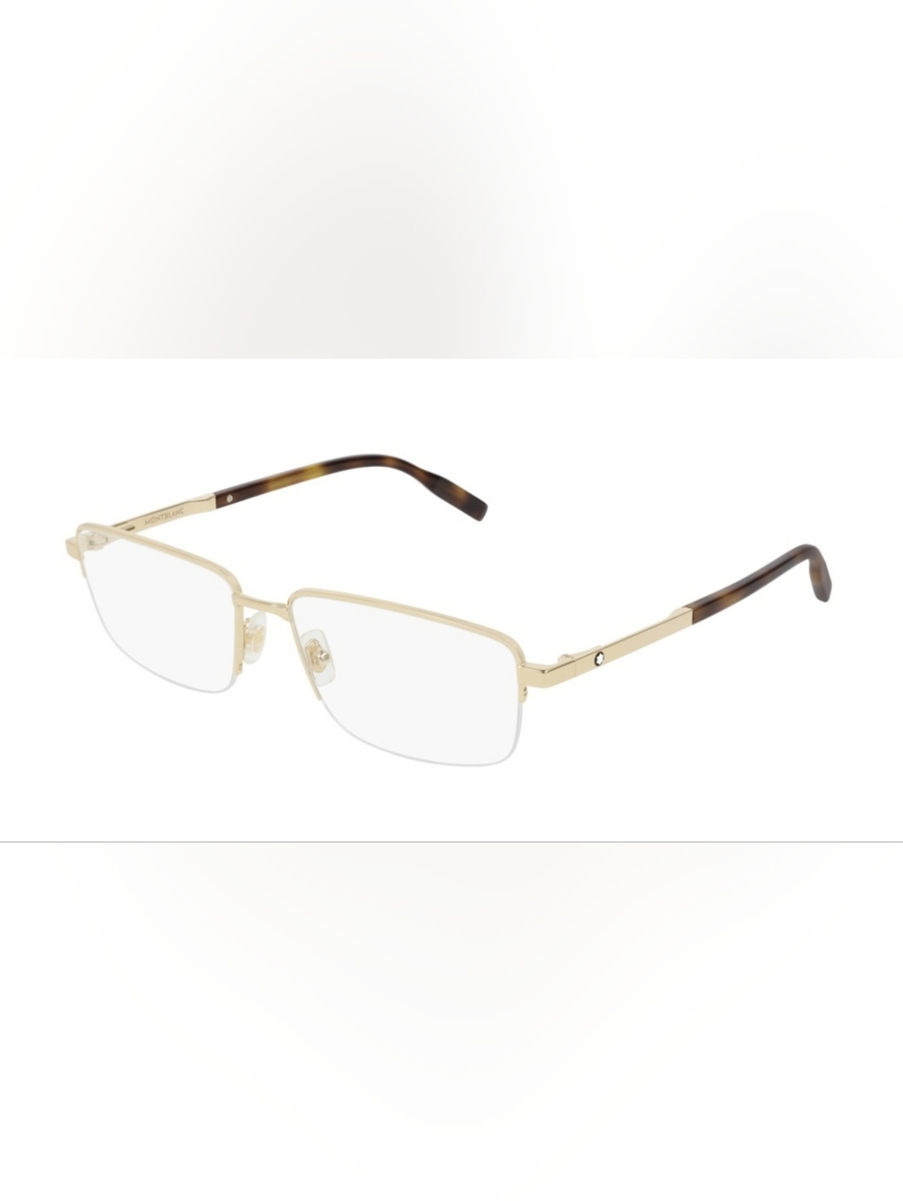 New MontBlanc MB0020O 006 Eyeglasses Frames Men's Gold Rectangular 58-17-150 mm